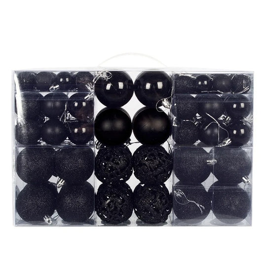 100Pcs Christmas Ball Decoration Black