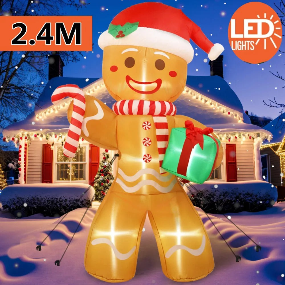 8FT/2.4M Christmas Inflatables Gingerbread Man