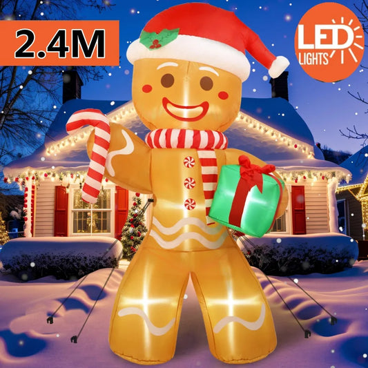 8FT/2.4M Christmas Inflatables Gingerbread Man