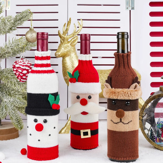 Christmas Wine Bottle Cover