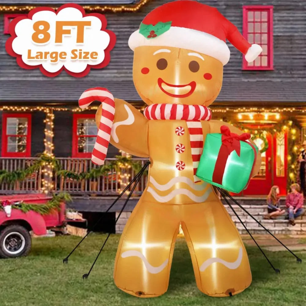 8FT/2.4M Christmas Inflatables Gingerbread Man