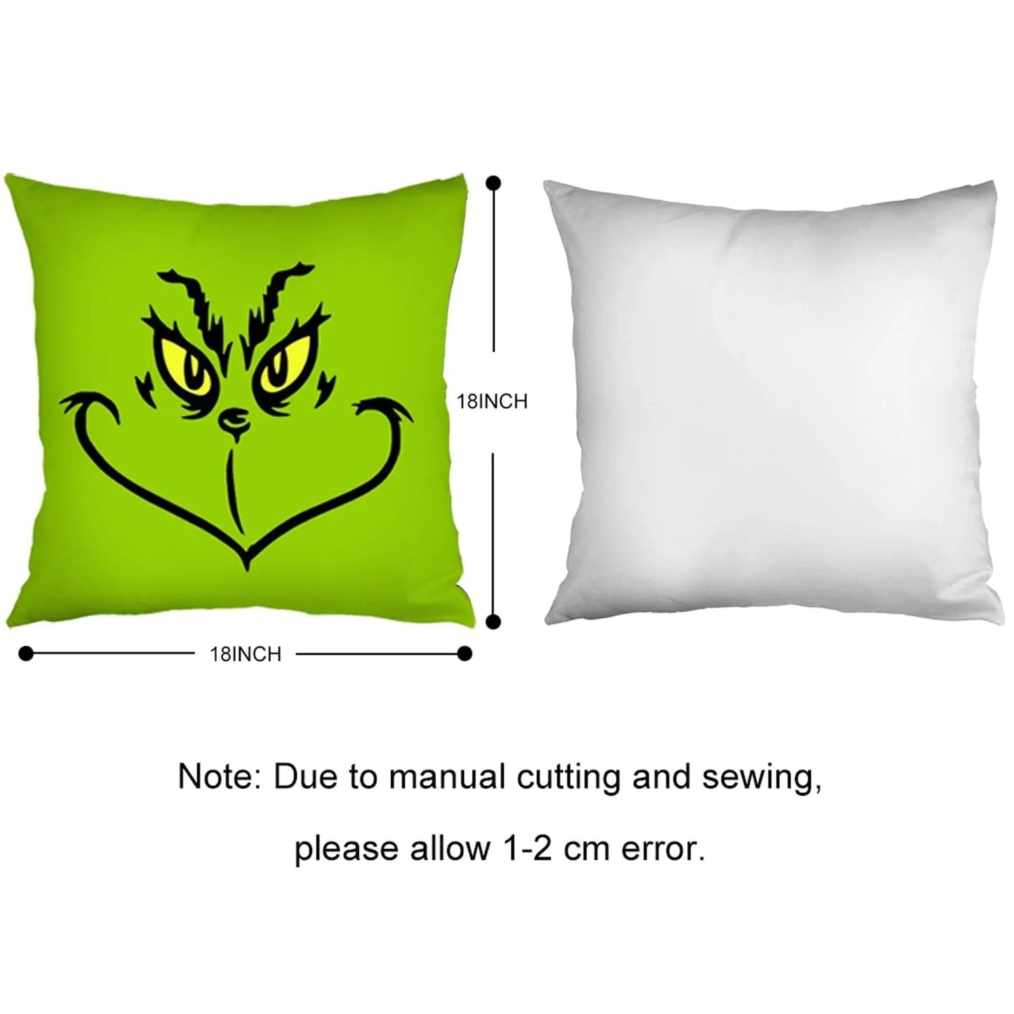 4pcs Christmas Pillow Covers 45x45cm  Grinch Christmas