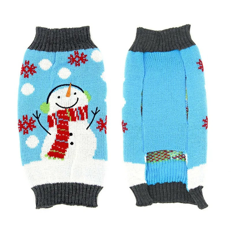 Cute Cartoon Reindeer Sweater for Pets Warm Costume Christmas Dog Sweater Puppy and Cat Jumper Knitwears Winter Dog Clothes