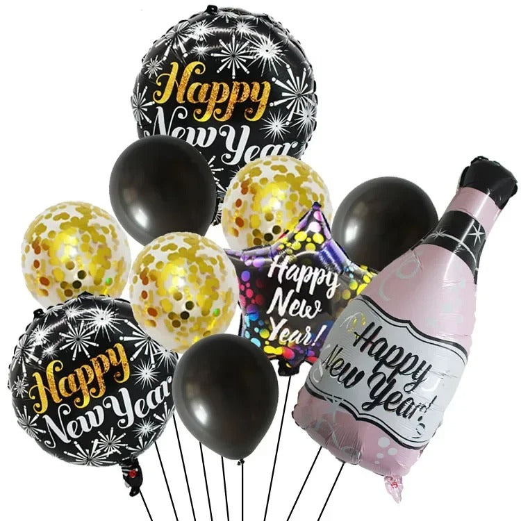 New year balloons decorations