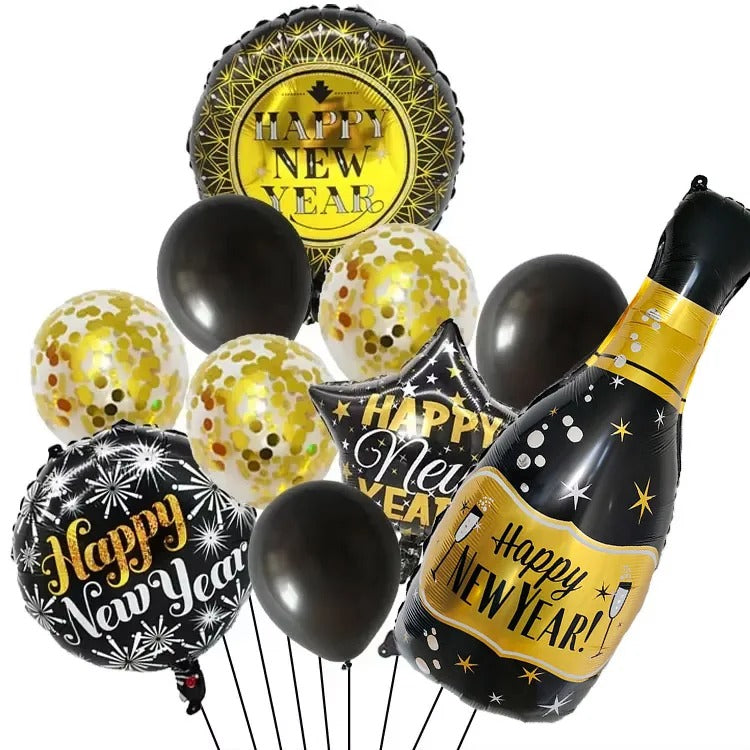 New year balloons decorations