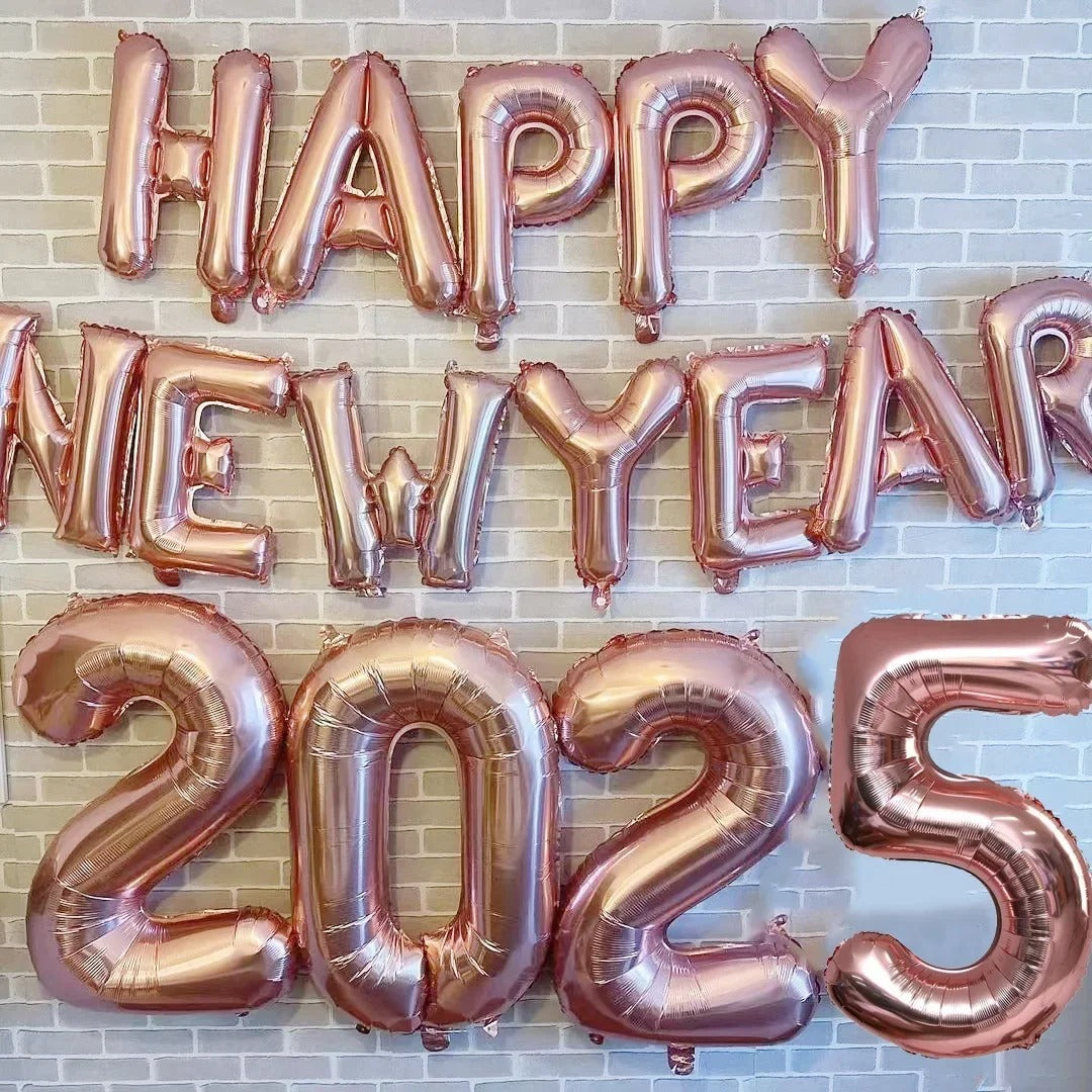 New year balloons decorations