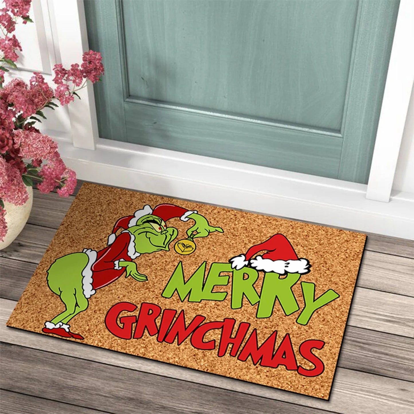 Grinch Mat Outdoor  23.7x 15.9 Inch