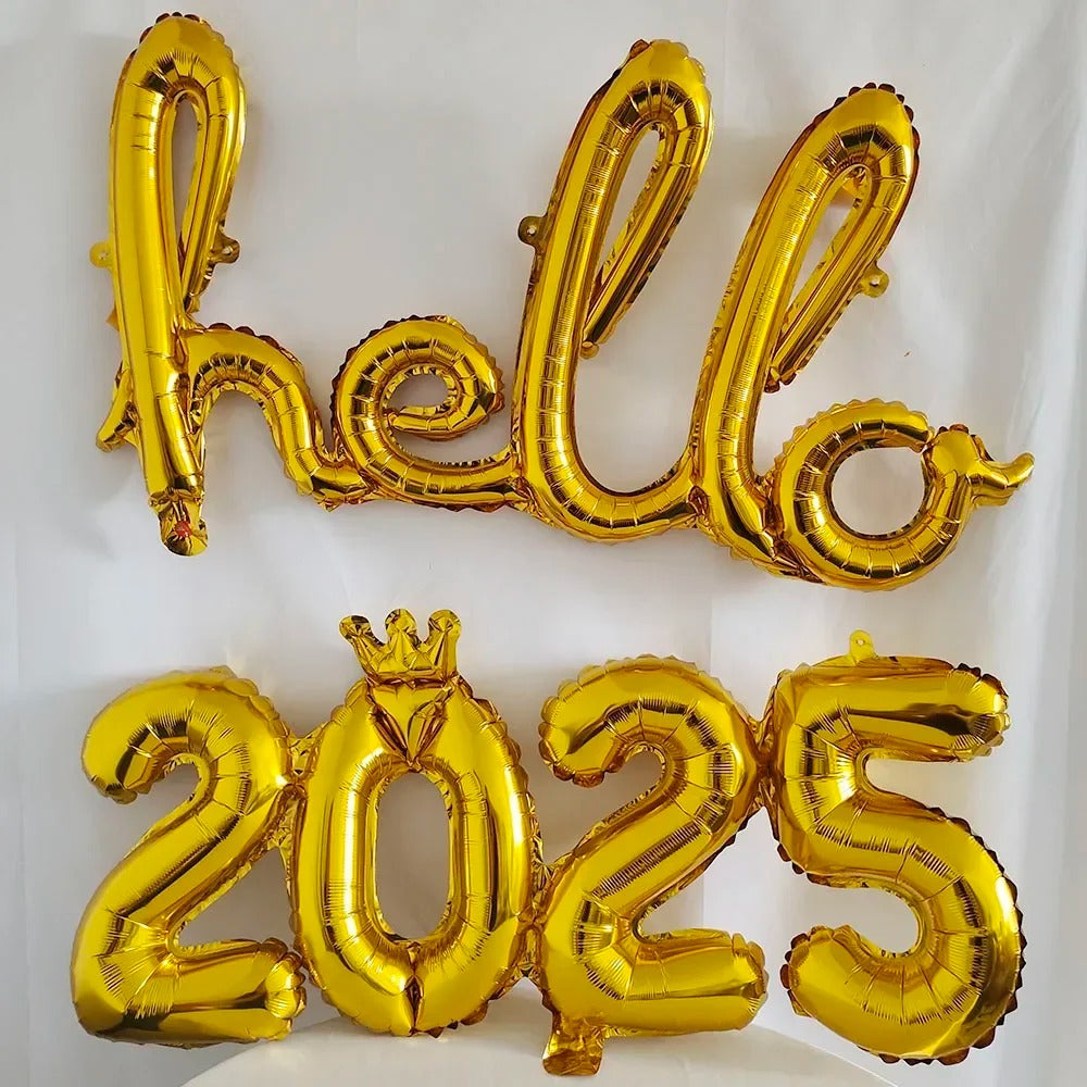 New year balloons decorations