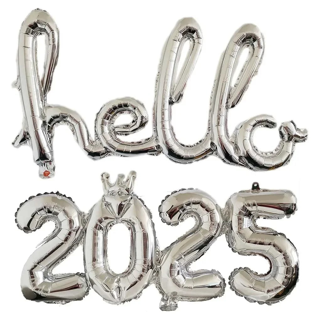 New year balloons decorations